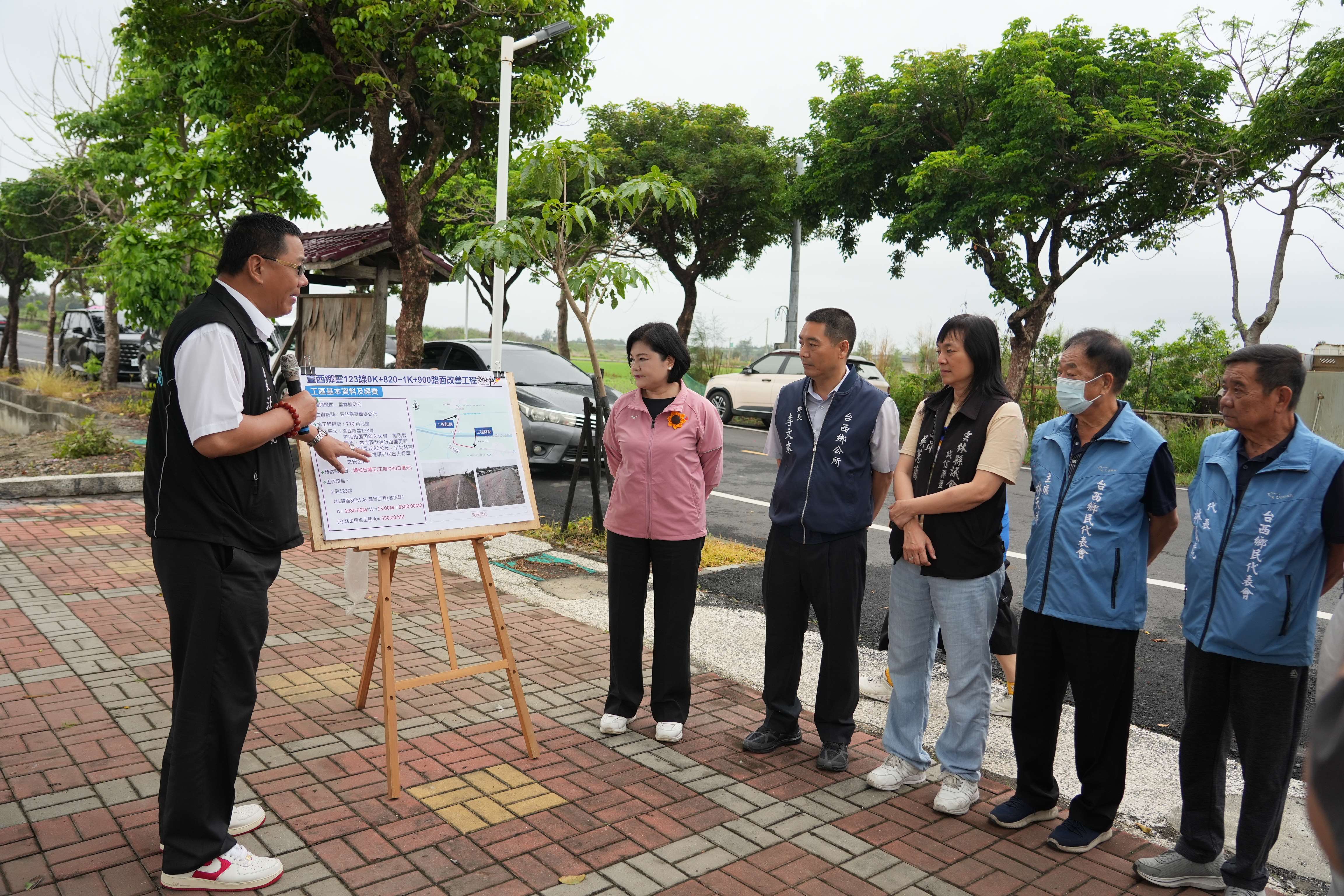 雲縣府辦理雲123線整修與光華村樹木修剪　打造安全宜居家園