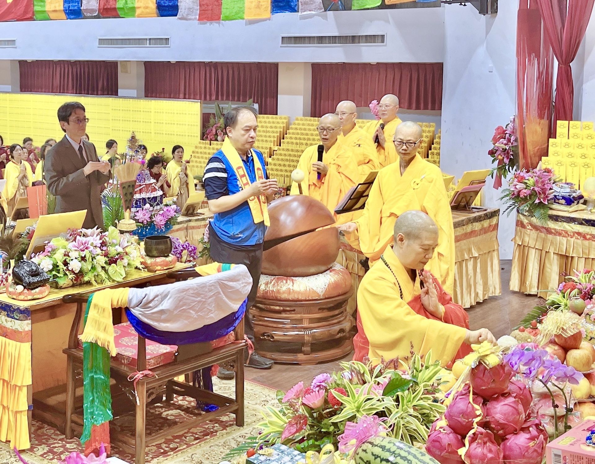 聖德釋證達教尊主法地藏菩薩聖誕法會　500多善信同霑天降雨花樹甘露