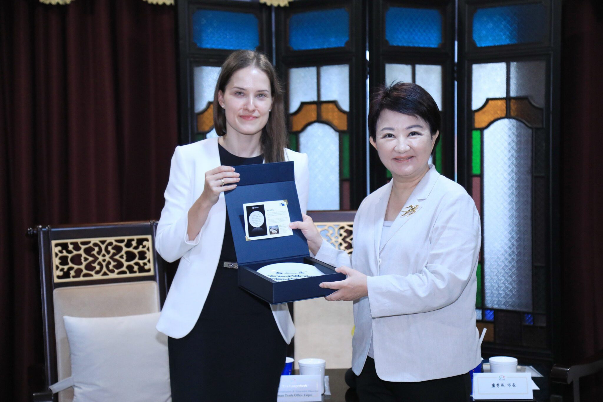 德國經濟辦事處蘭依樺首席代表暨處長率德國企業團拜會　盧市長盼深化台德經貿合作