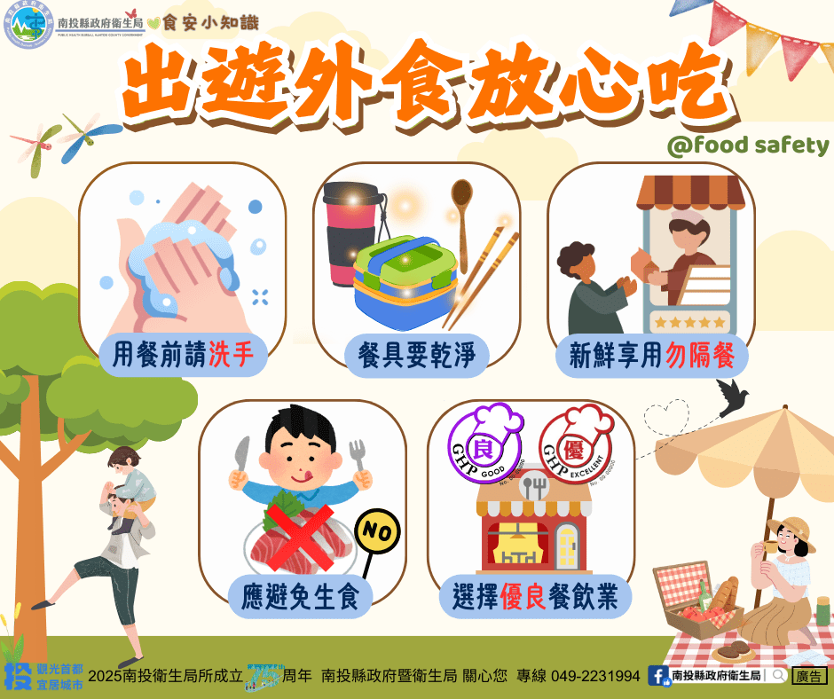 迎接 12月演唱會熱潮！南投衛生局把關車站美食安全