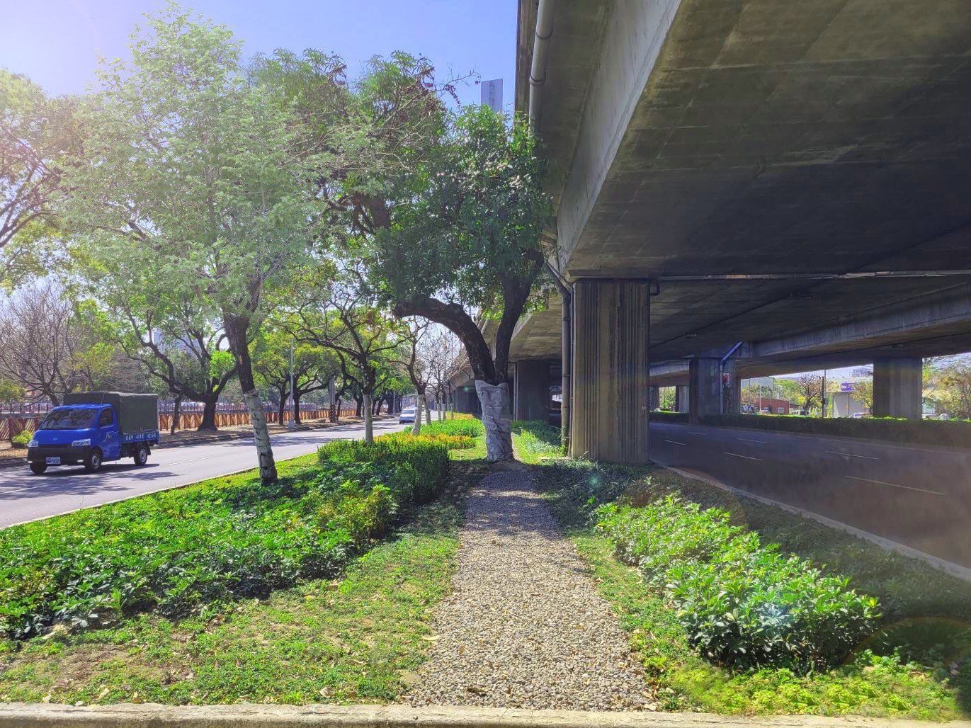 公私協力綠化橋下空間 中市建設局積極推動「台74綠指環」計畫 公私協力綠化橋下空間 中市建設局積極推動「台74綠指環」計畫