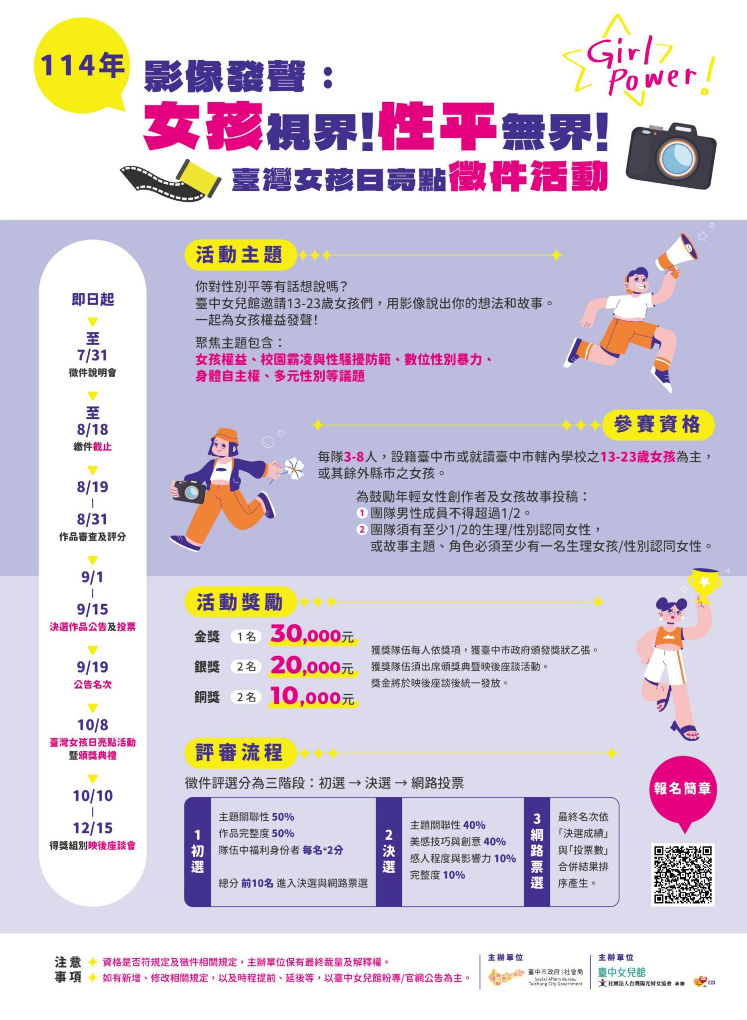 青少女發聲挺性平！　 台中女兒館徵選女孩原創影像