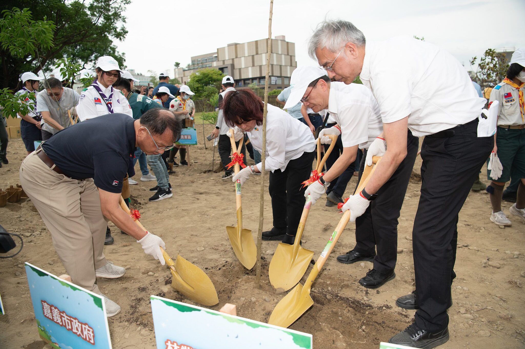 黃敏惠領軍植樹　啟動嘉義「綠織林業村」打造永續森活城市