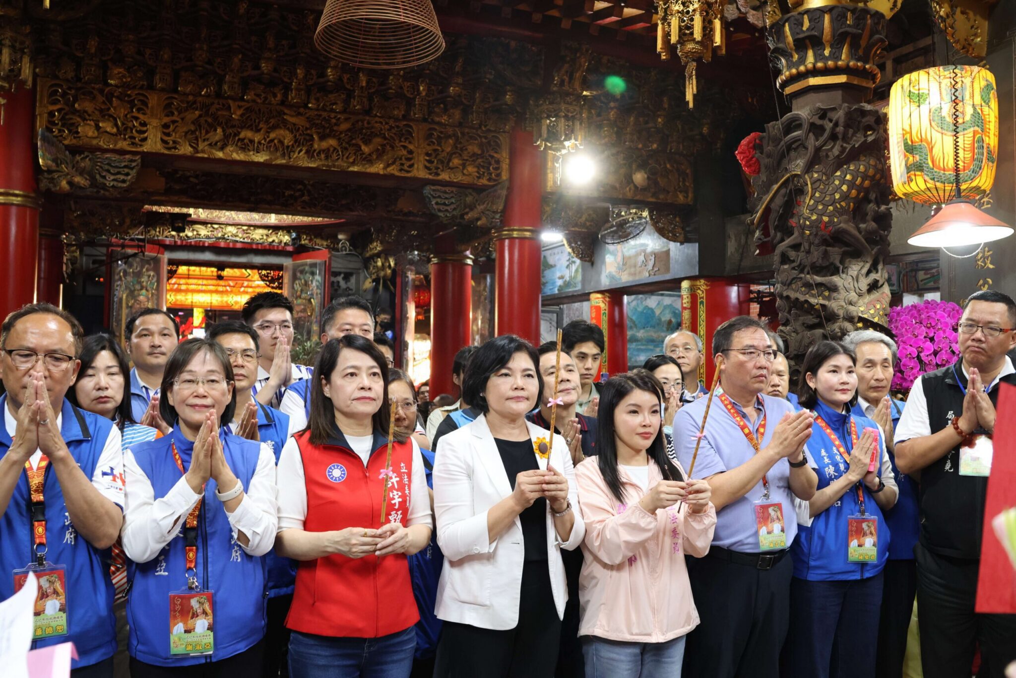 白沙屯媽祖起駕北港進香　張麗善率隊參拜祈福全運會順利