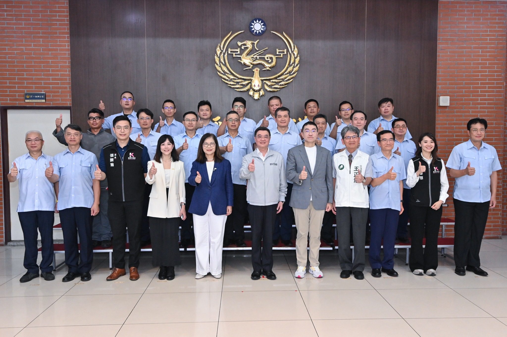 卓榮泰視察基隆海巡　謝國樑感謝中央災後即時協助