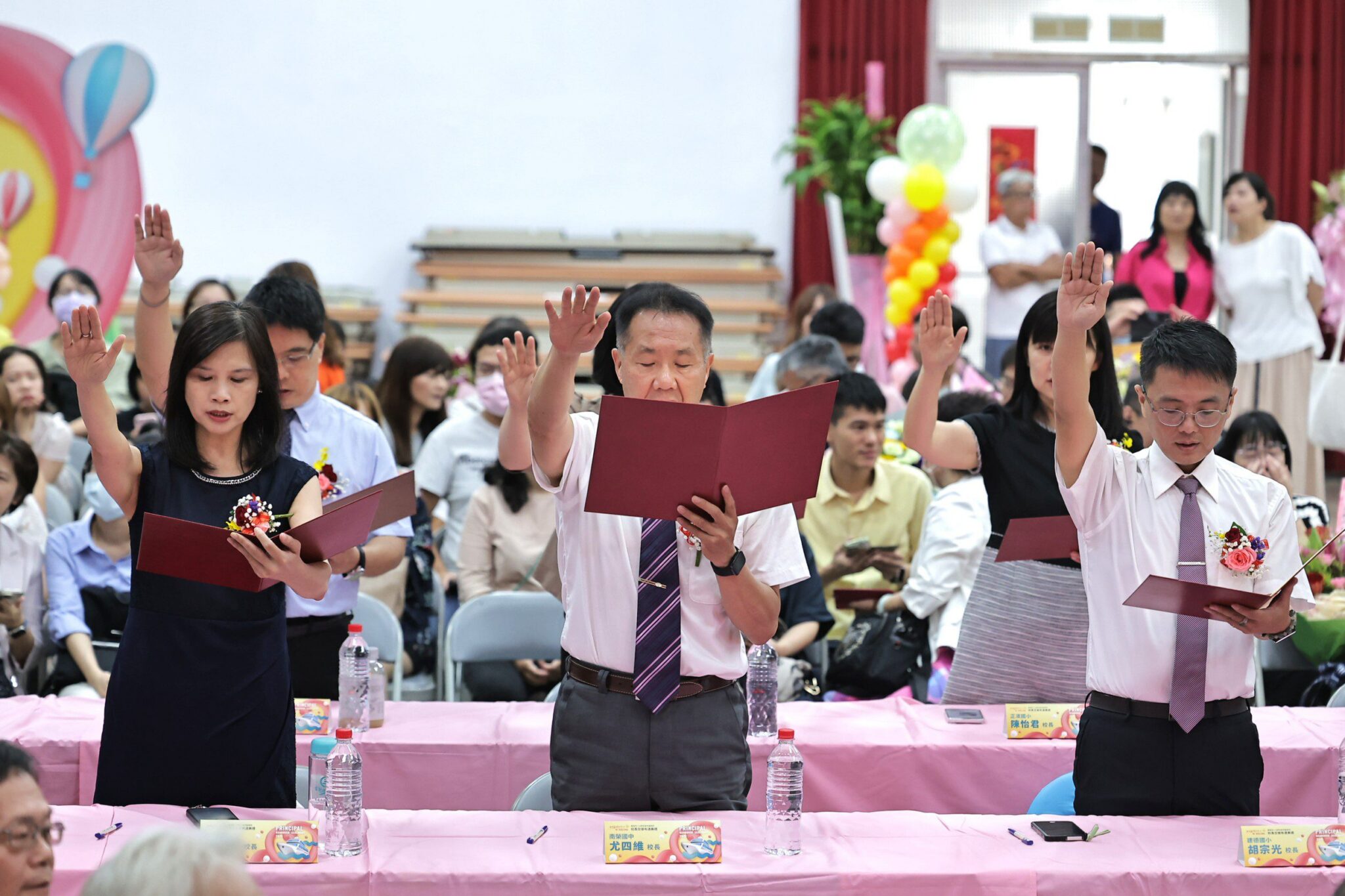 基隆市21位校長宣誓就職　邱佩琳盼攜手打造「最有愛學校」