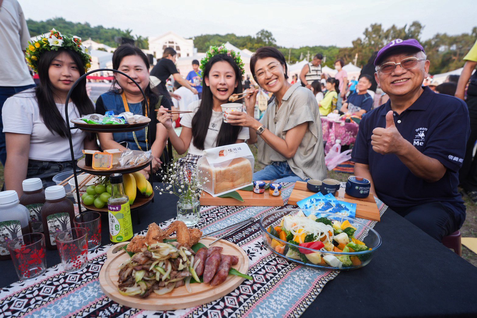 南投茶博馬拉桑野餐趣　許縣長與民眾同歡