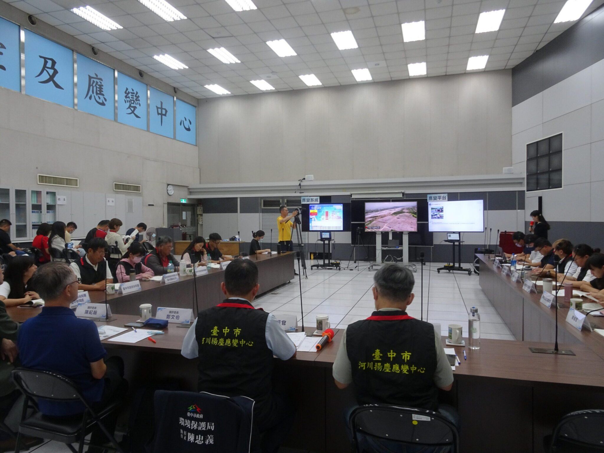 強化應變即時性! 中市府辦河川揚塵應變防護演練 強化應變即時性! 中市府辦河川揚塵應變防護演練