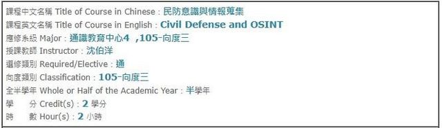 沈伯洋遭爆：大學教通識課綱與黑熊學院一樣