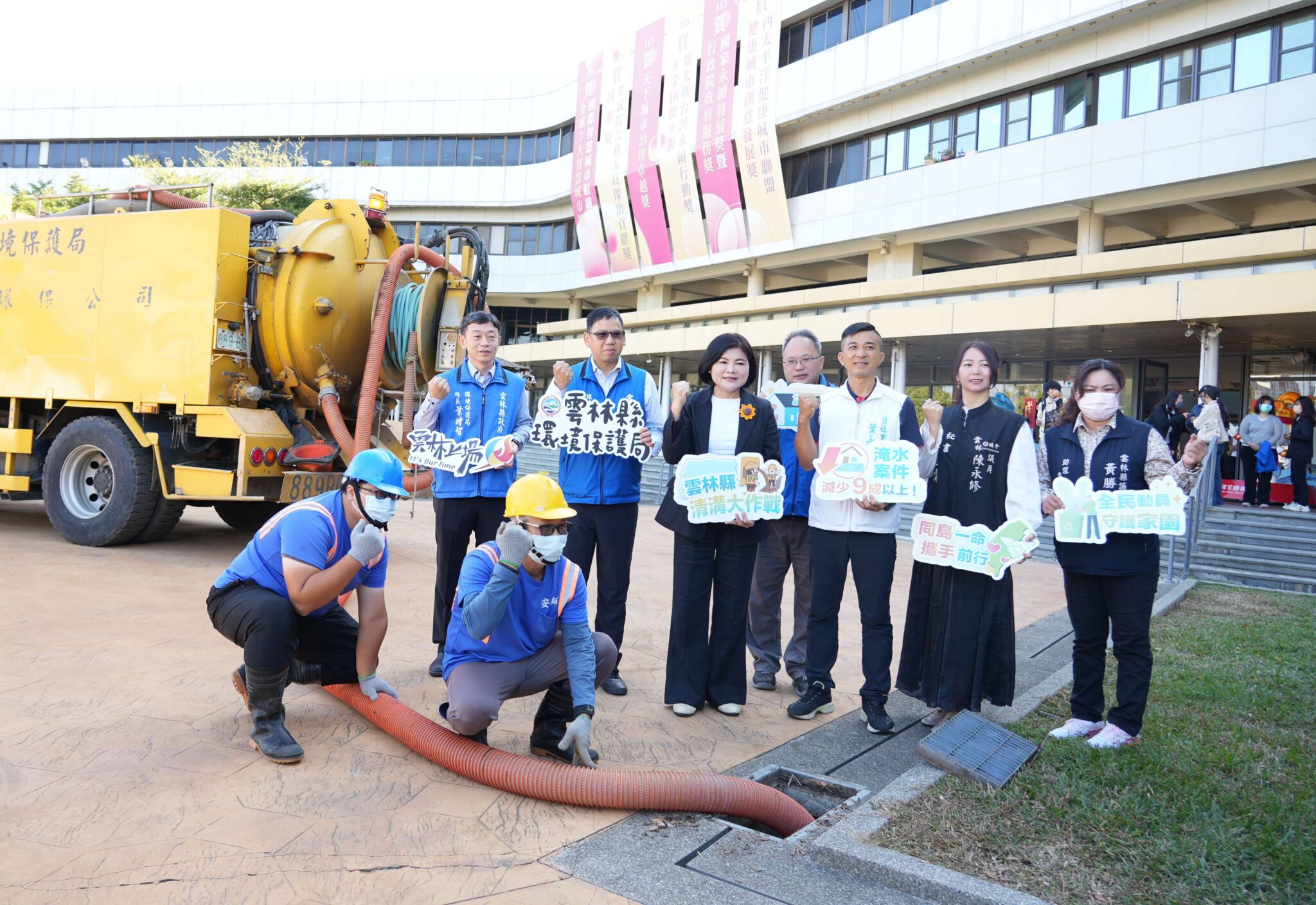 雲林水溝清淤3.56萬噸、1211公里　強化排水韌性邁向零淹水永續家園