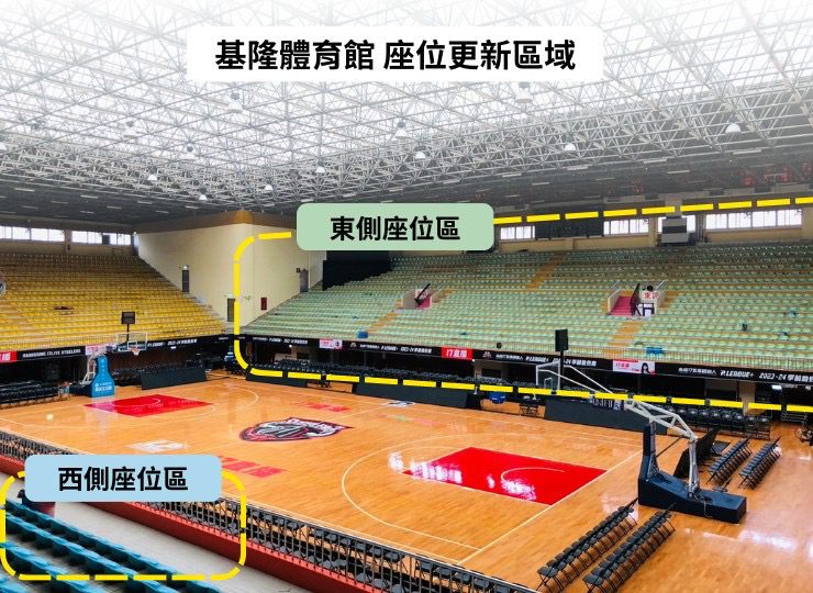 基隆市立體育館啟動整建工程　更新2,278席座椅打造現代化觀賽空間