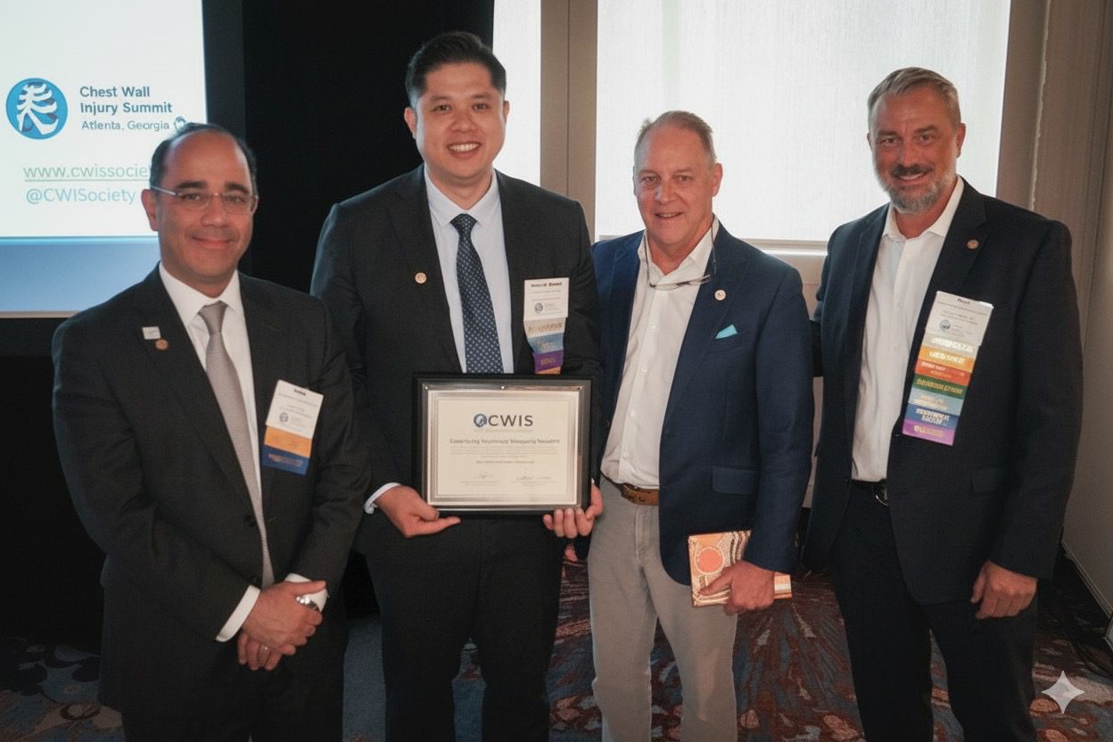 台灣醫療站上國際！小港醫院微創肋骨骨折團隊　取得 CWIS 亞洲首家合作認證