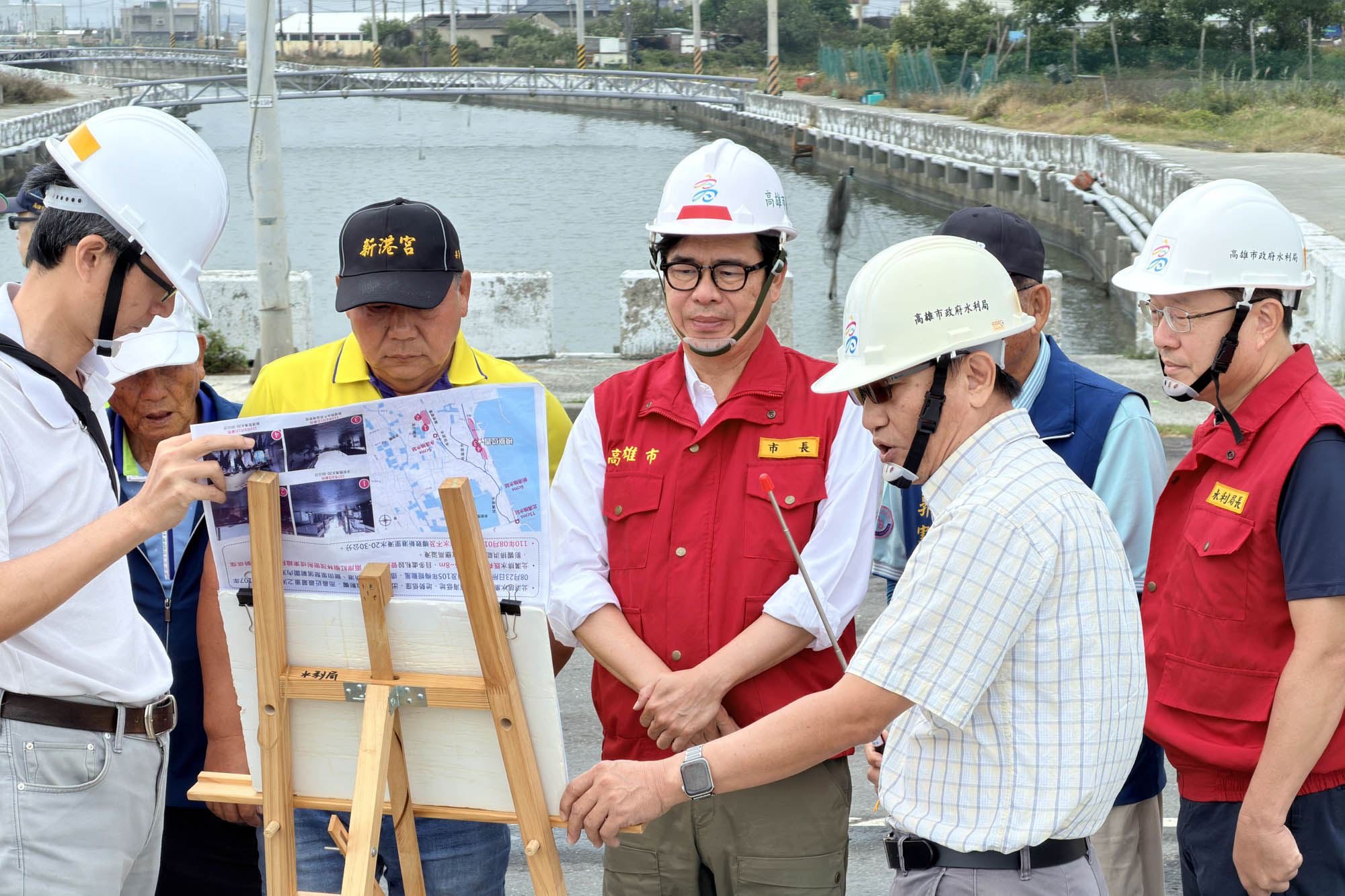 高雄嚴防鳳凰颱風　陳其邁視察永安排水　確保防汛準備順暢