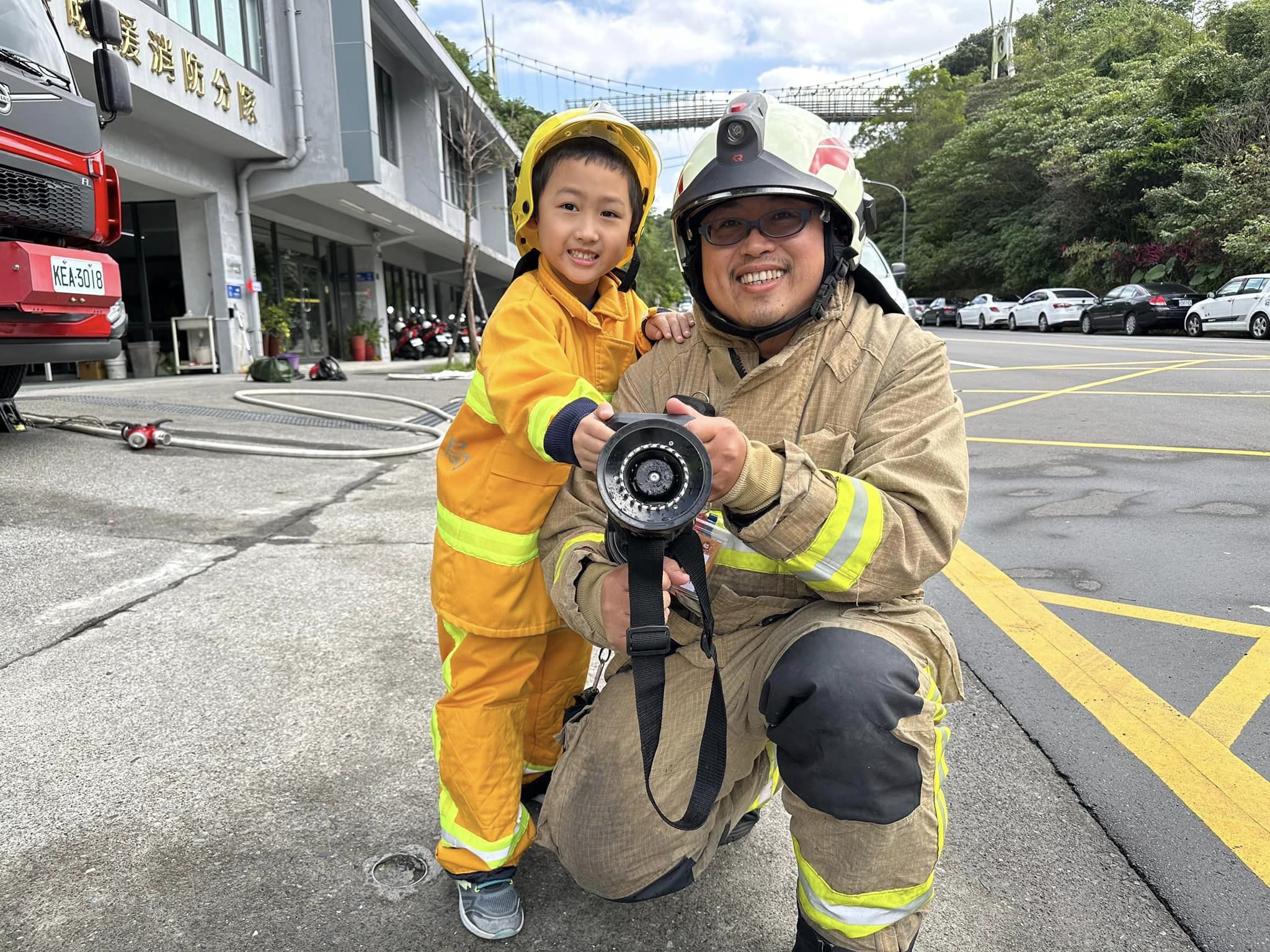 基隆市114年度暑期親子消防體驗營開跑了