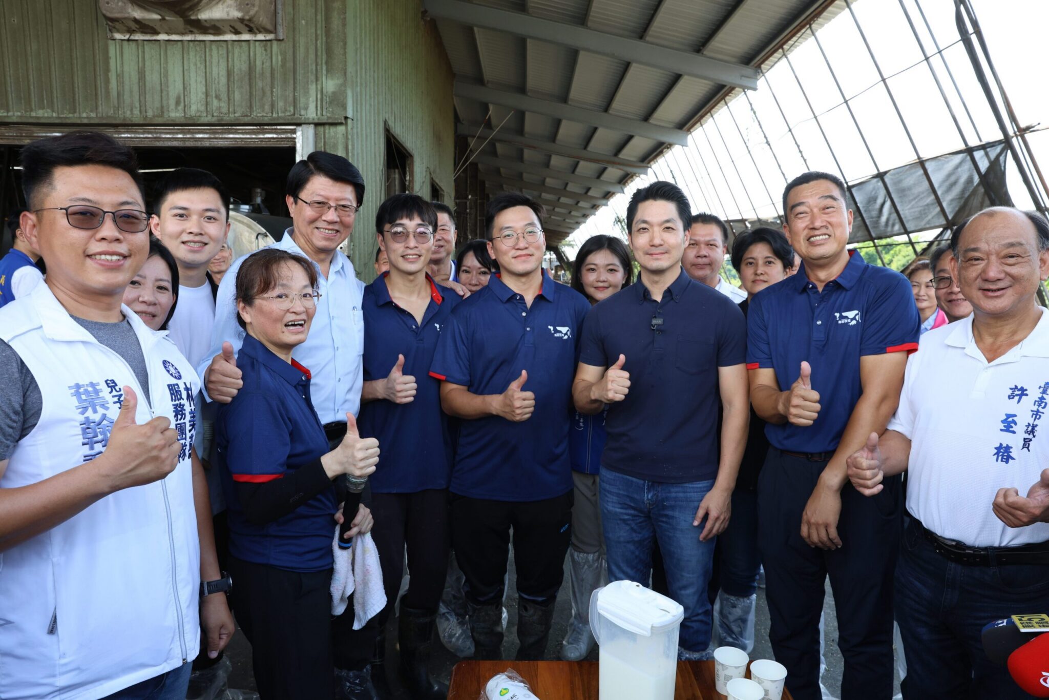 蔣萬安訪臺南佳里梅桂牧場 　實地了解本土酪農現況與產業發展