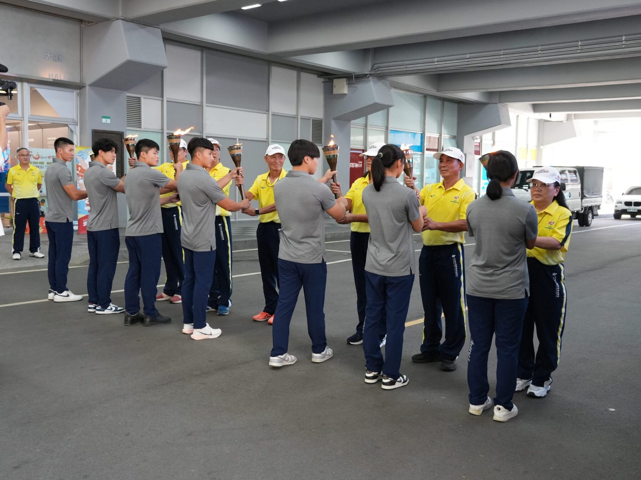 全運會聖火抵臺北　「勝氣凌雲」劍指五連霸。