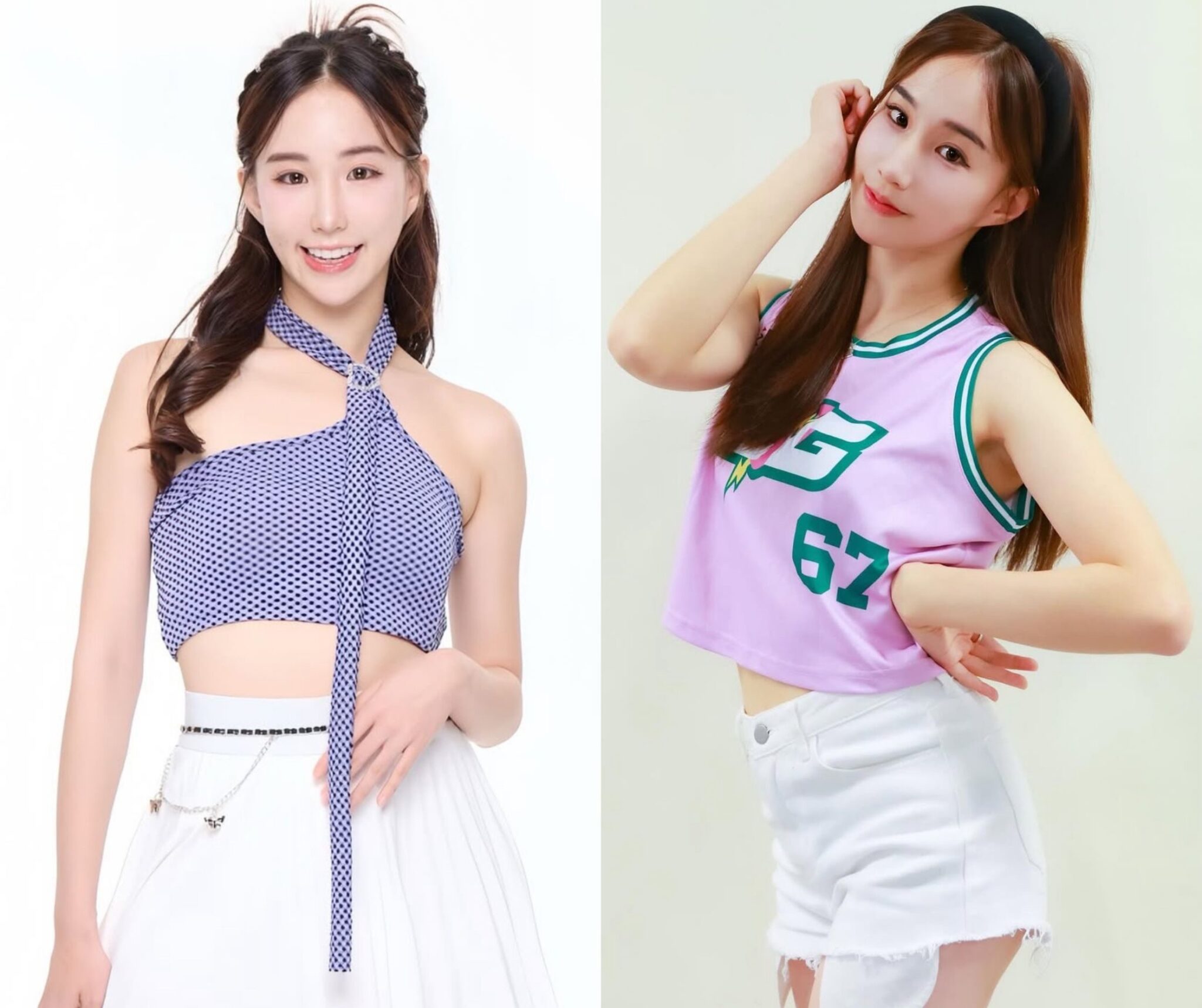 電豹女 Nia 裙子沒扣好 全場看光光