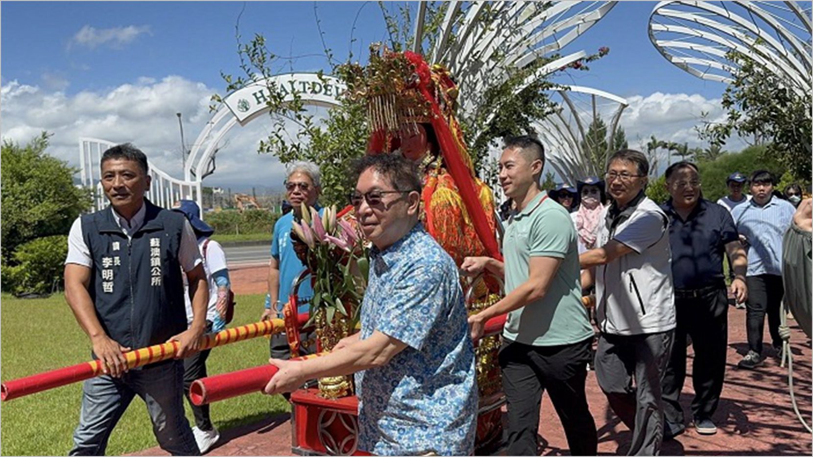 媽祖信仰融入生活美學　「林小姐」快閃赫蒂法莊園