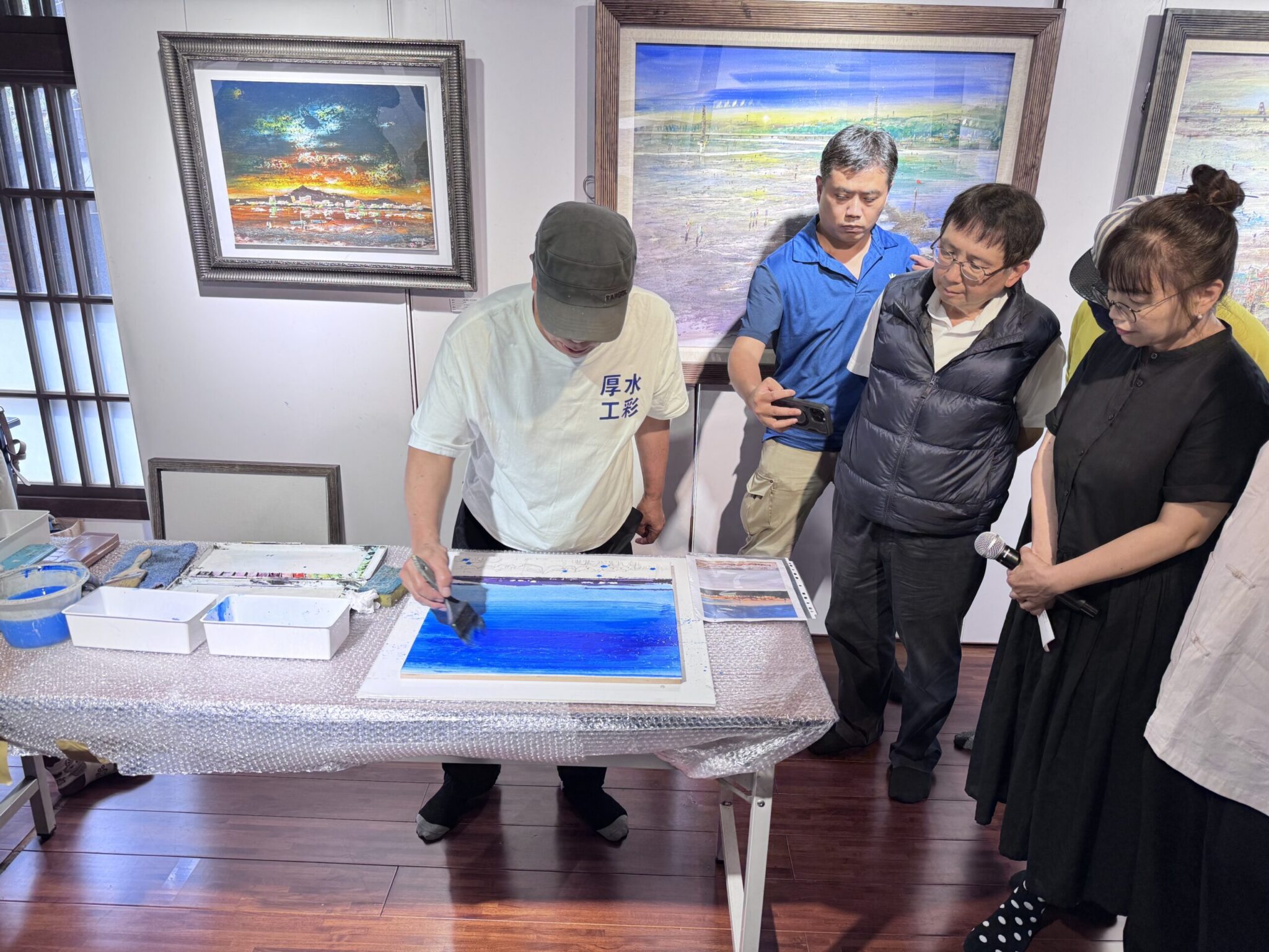 黃運祥厚工水彩獨特創作在蕭如松藝術園區展出