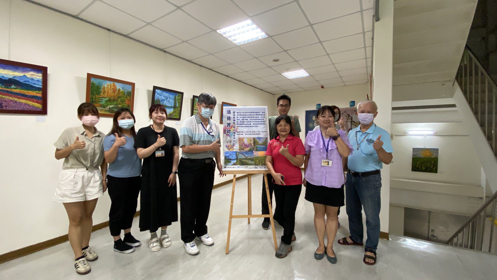 洽公空間添藝文氣息 　「遇見芳跡」陳淑芳油畫展龍井地所登場