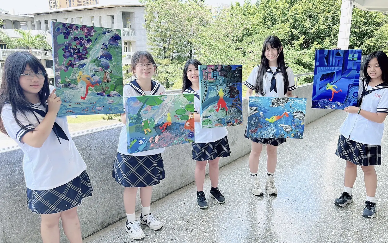 青春畫筆點亮「新光」　向上國中美術展倒數計時