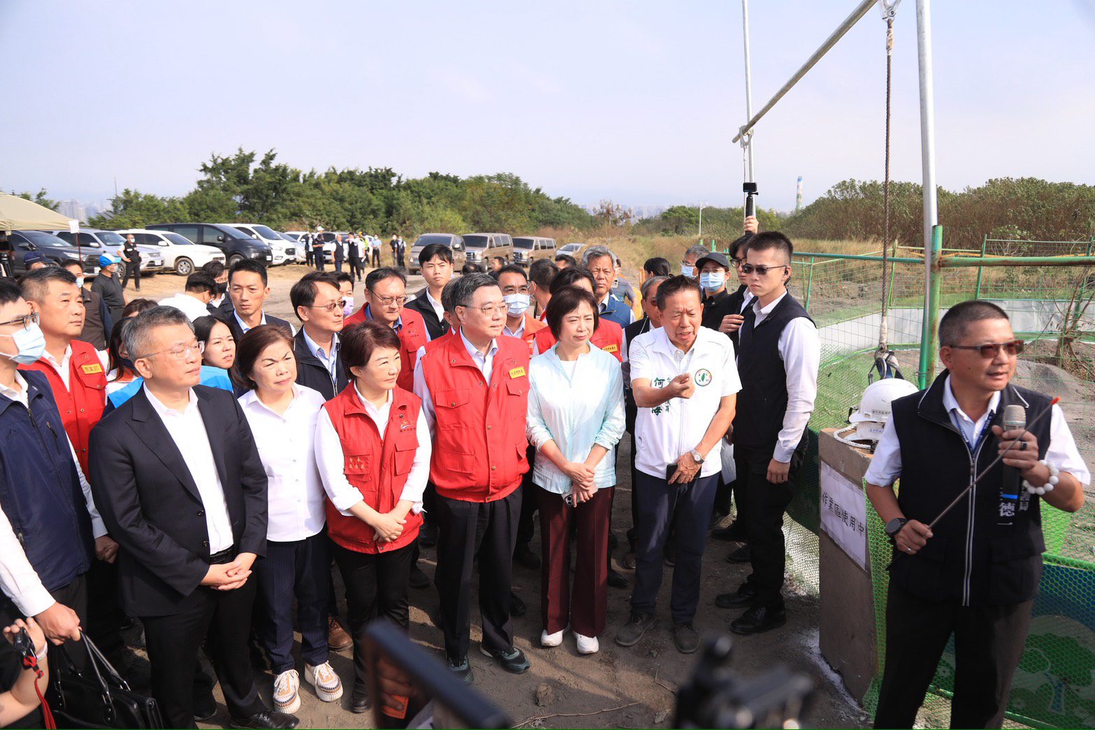 行政院長肯定文山掩埋場廚餘去化明顯改善　盧市長：全力配合中央政策 確保防疫與環保並行