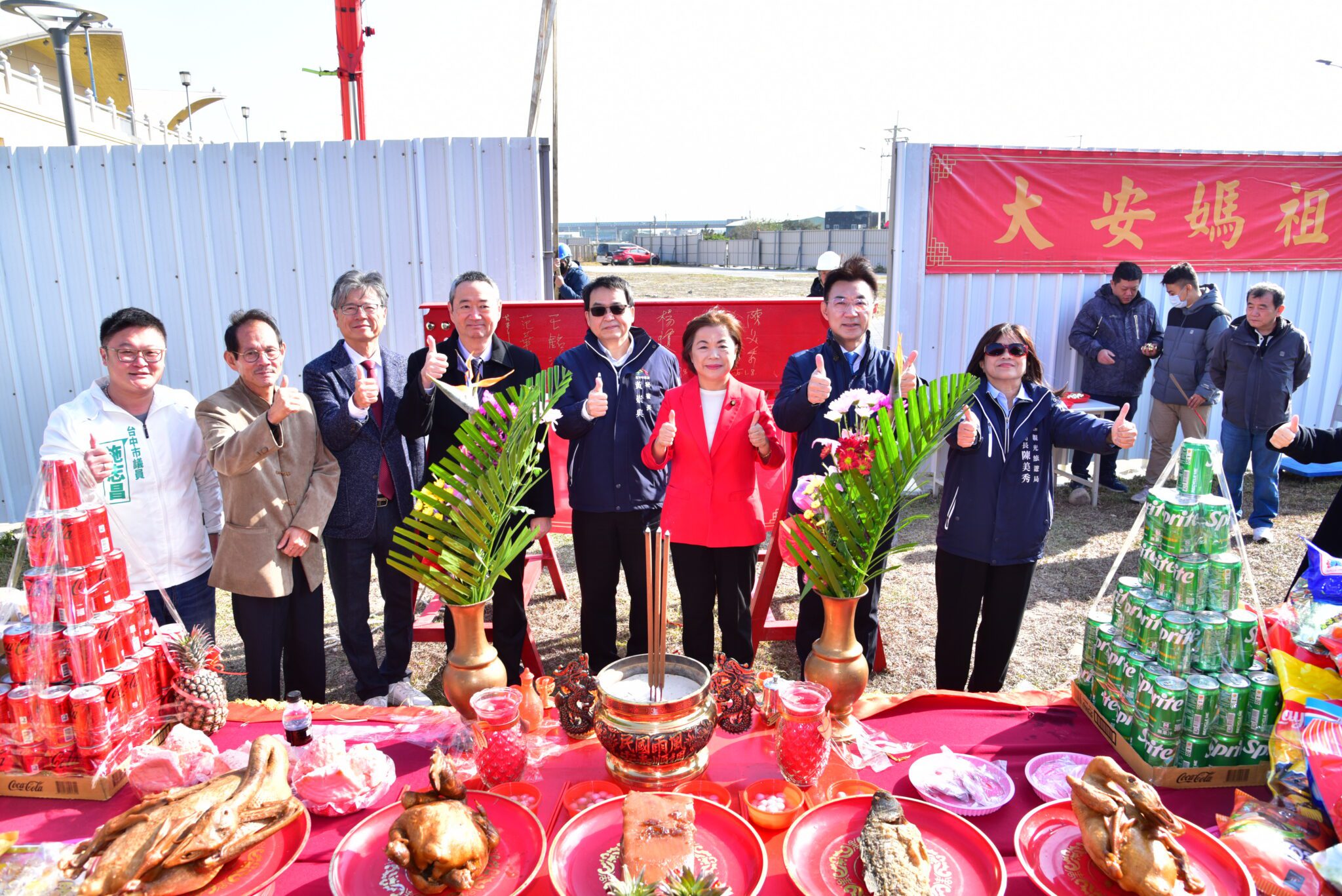 承載台中海線最大期待 大安媽祖雕像今上梁