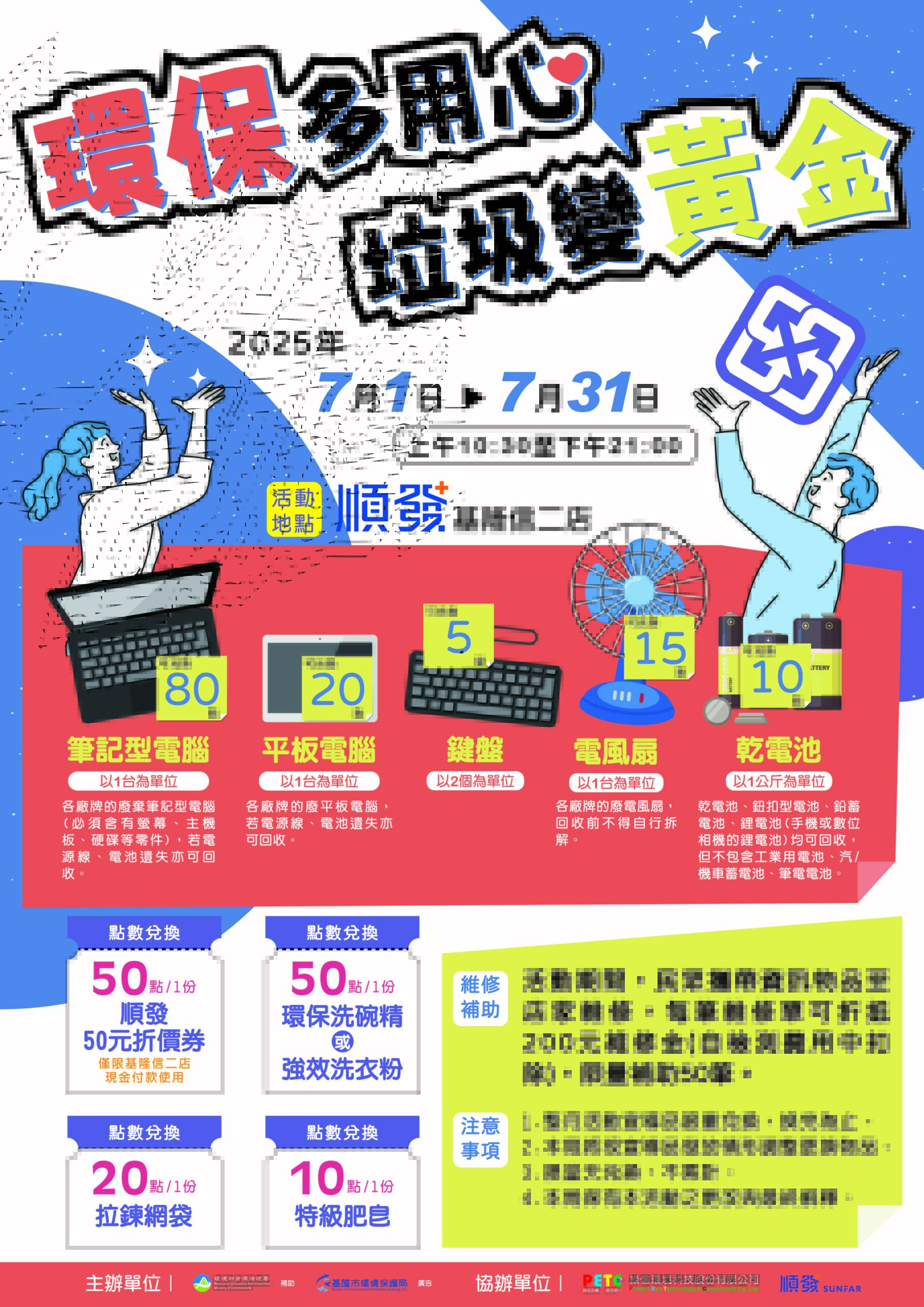 筆電、平板回收兌換真好康　7月1日起結合業者回收兌換送好禮