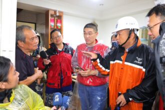 颱風豪雨持續侵襲基隆　謝國樑率市政團隊勘災