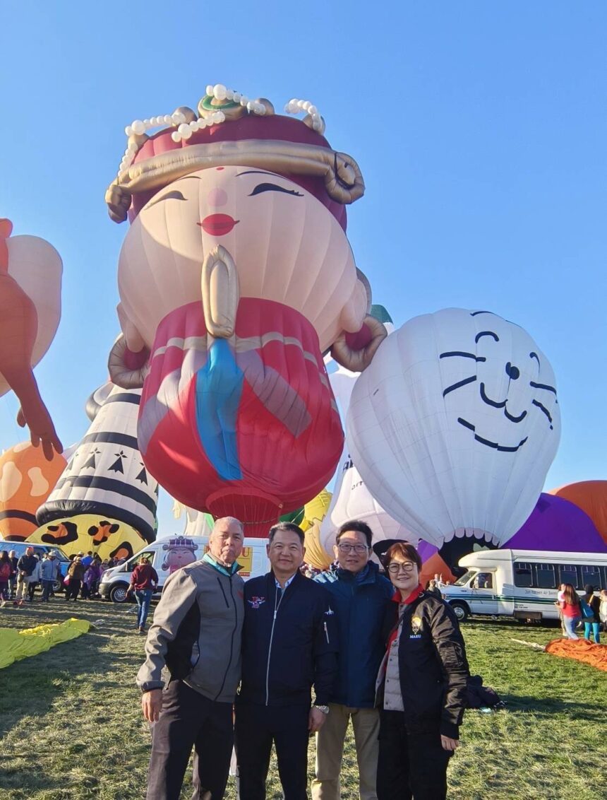 台東參加全球最大熱氣球節活動　媽祖熱氣球海外升空　僑胞感動歡呼