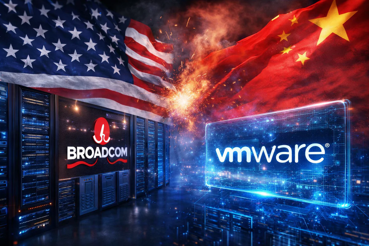 中國祭「軟體封殺令」反制美國！博通旗下VMware成標靶股價重挫
