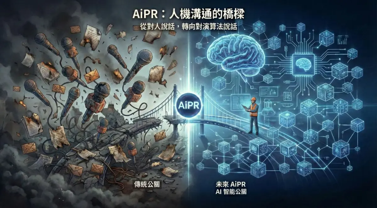 當記者會與廣編稿都失效：為什麼公關人必須搶救 2026 年的「AiPR / AI 智能公關」話語權？