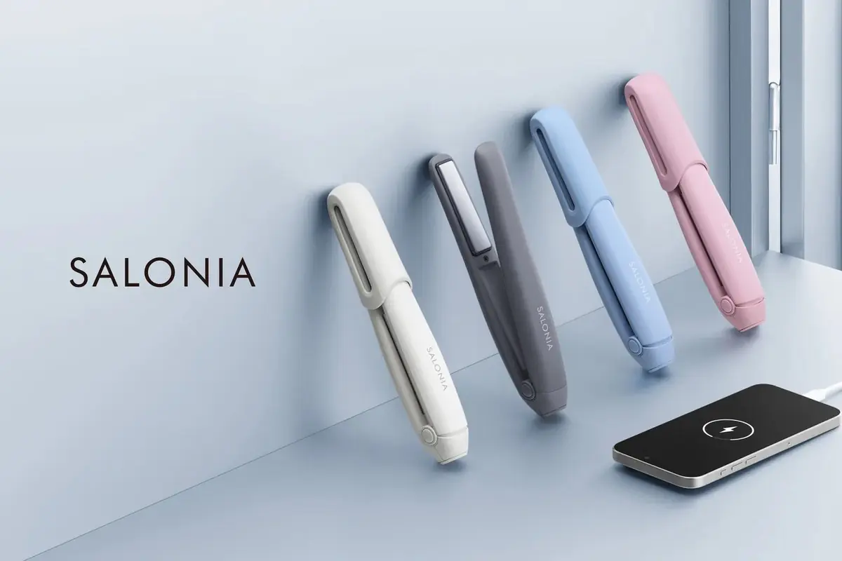 SALONIA推出可為手機充電的「無線離子夾」 12mm纖細緩衝面板 輕鬆打造理想瀏海