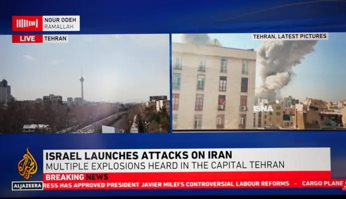 以色列對伊朗發動襲擊　全境進入緊急狀態　安全人士:這是以美聯合實施的行動