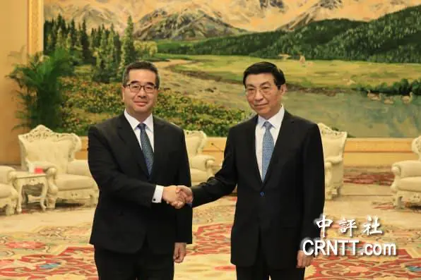 王滬寧會見蕭旭岑一行:國共兩黨智庫論壇為兩岸關係注入正能量