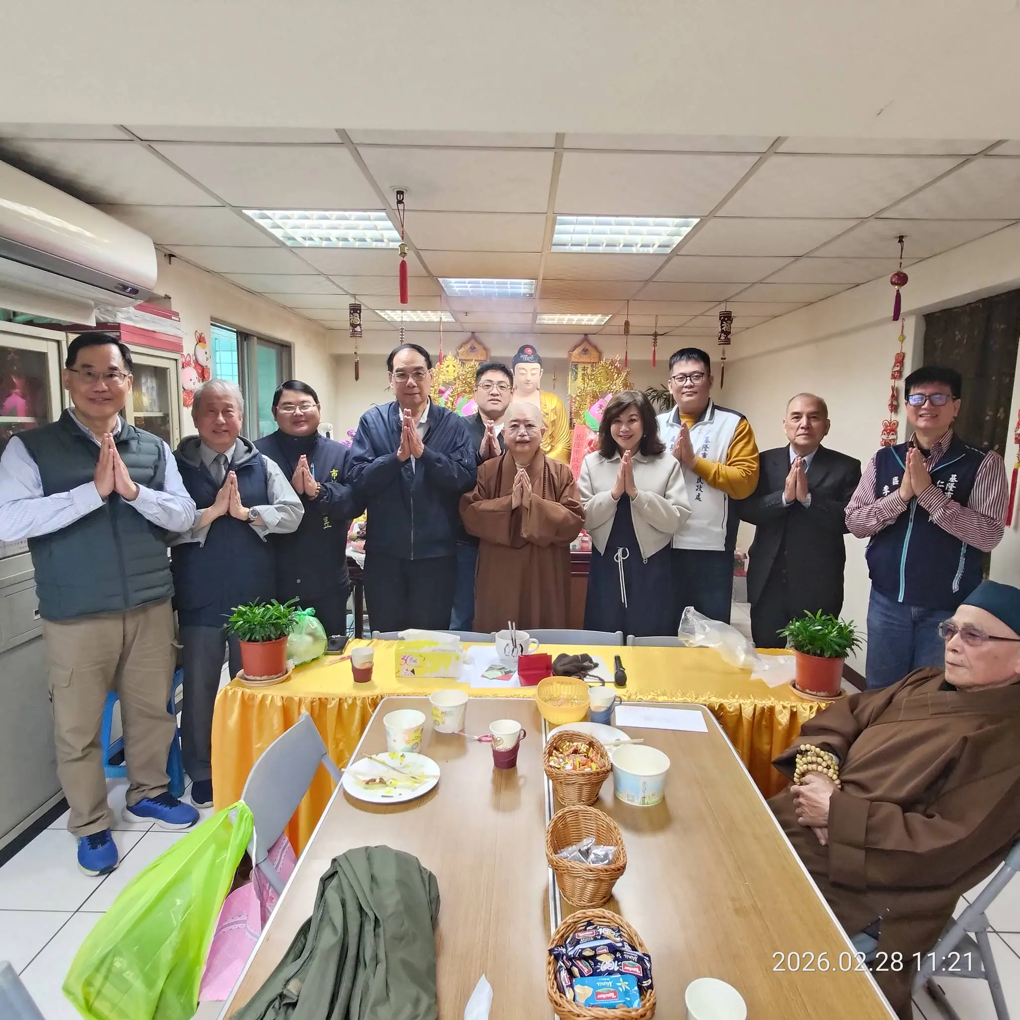 基隆市佛教會新春團拜　邱佩琳祈祝新春吉祥、福慧雙全