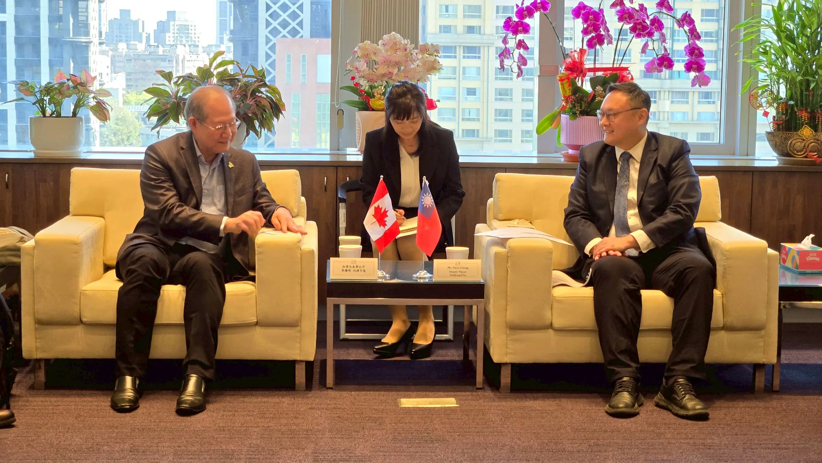 加拿大本拿比市代理市長李燦明二度訪台中　鄭副市長盼深化交流拓展合作