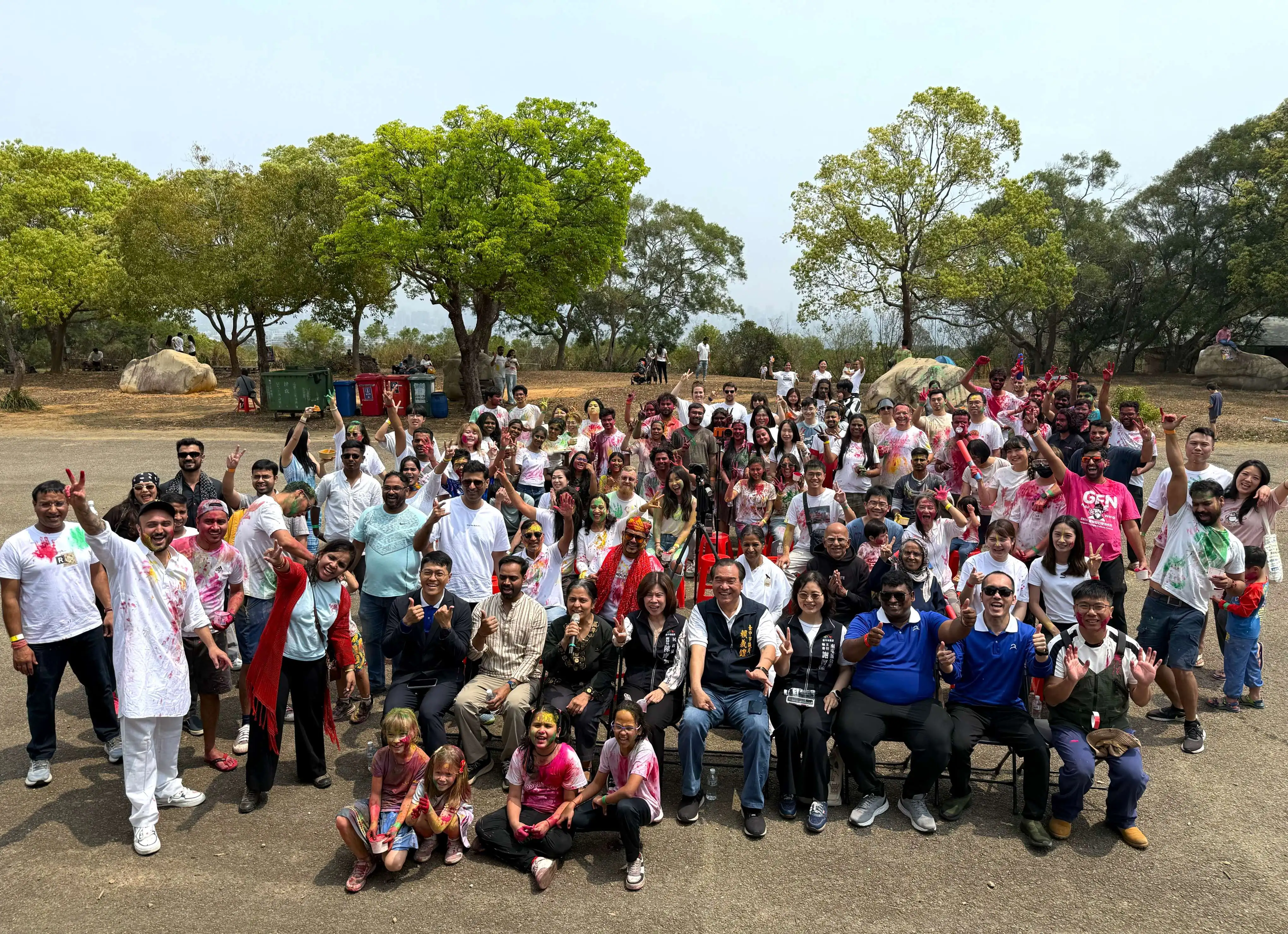 台中Holi色彩節登場嗨翻白陽山 繽紛抹彩展現多元共融城市魅力