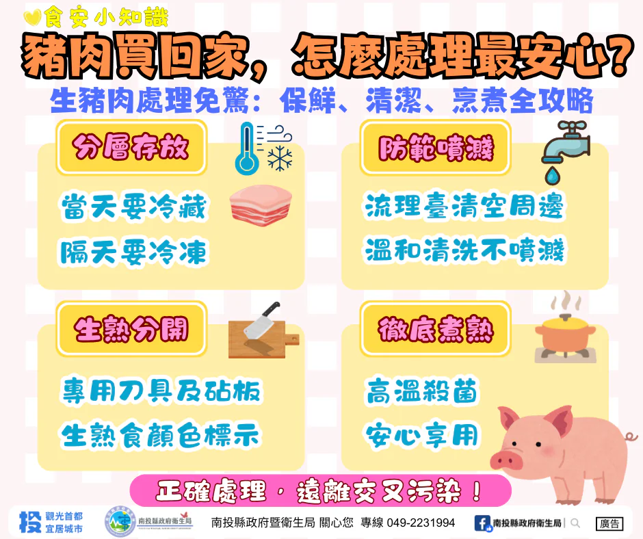 從市場到餐桌　南投縣衛生局守住肉品安全每一關