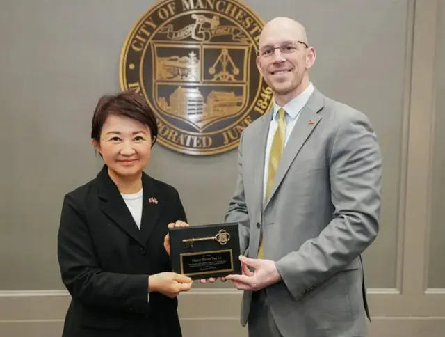 盧秀燕抵訪美首站　談台中市是珍奶故鄉