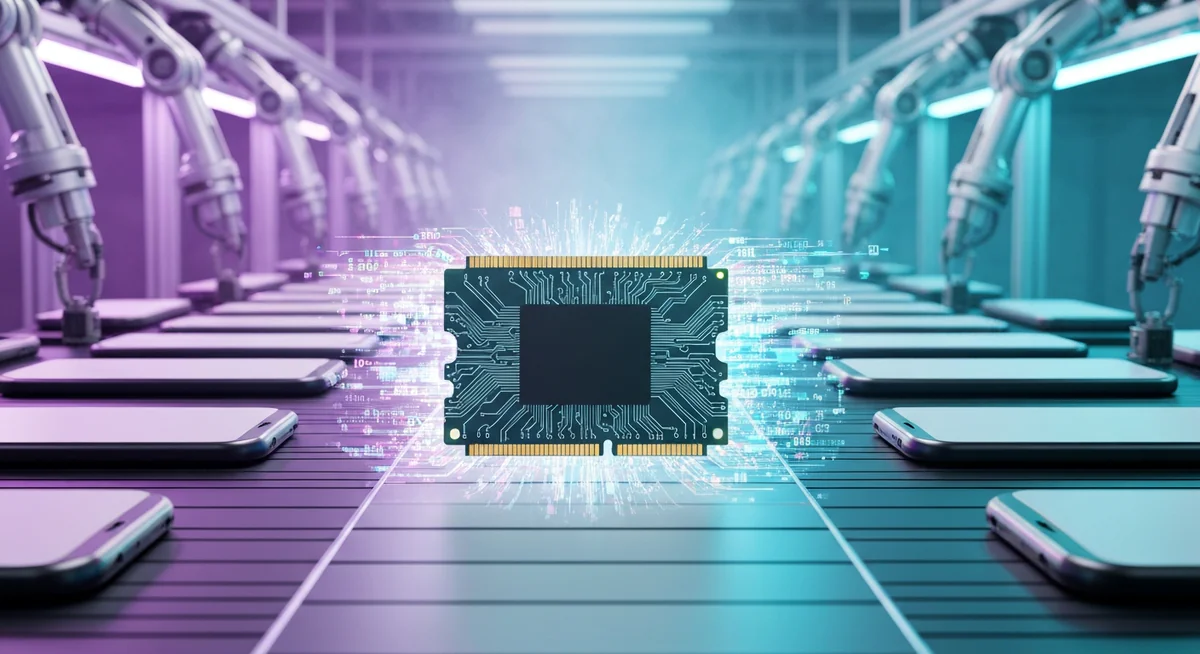 IDC 預測記憶體荒衝擊 2026年智慧手機銷量恐崩跌近 13%