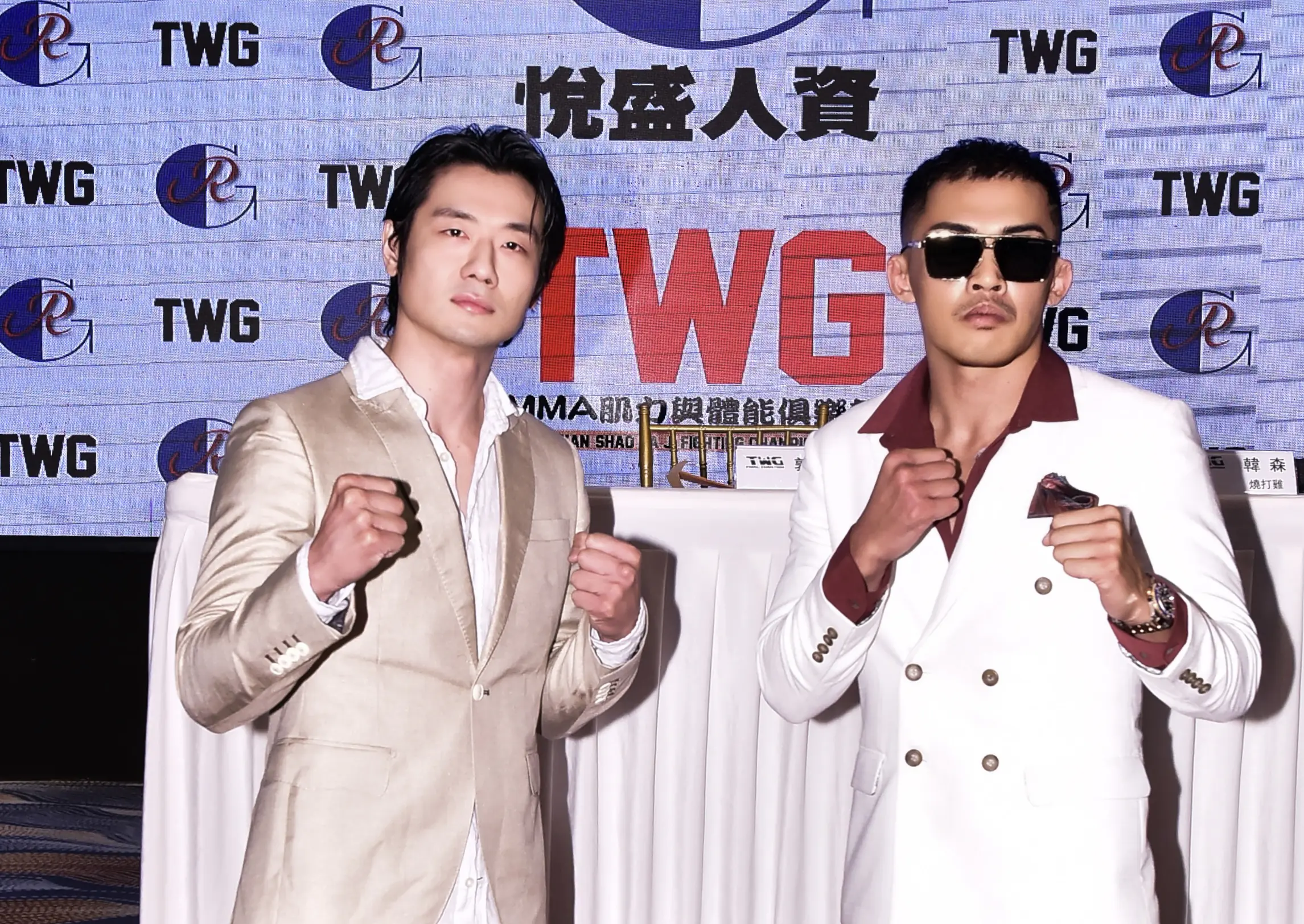 台灣燒打雞韓森挑戰格鬥天王金鋼刀張景雄簽約對決