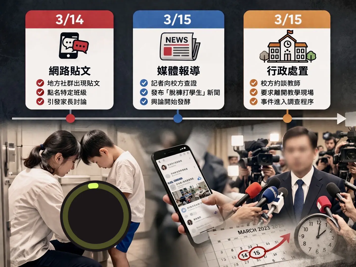 【獨家】「脫褲子打學生」事件爭議再起  何老師還原時間軸　堅決否認！並控訴證據錯置   校長不公