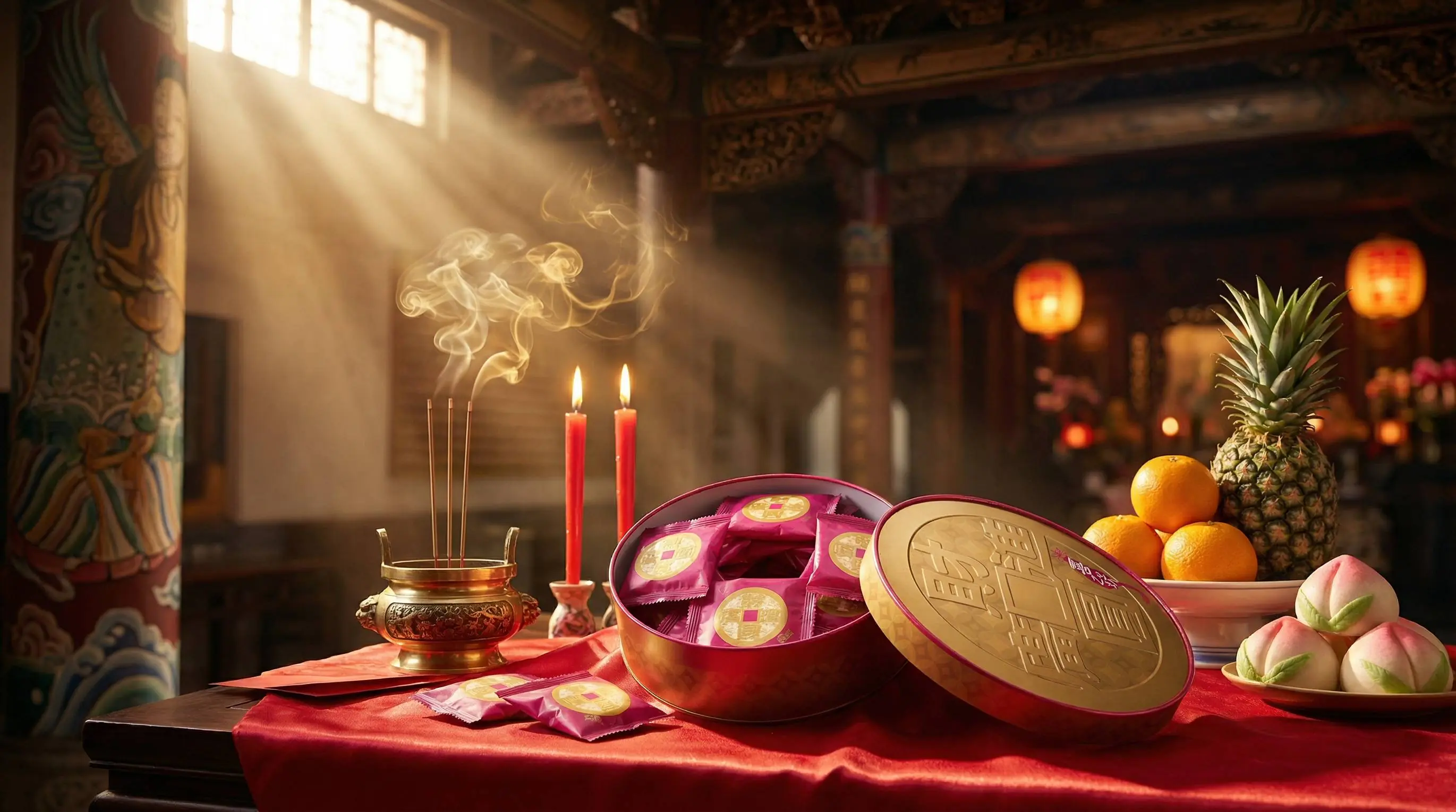 拜拜供品新寵!喜之坊圓片牛軋糖象徵財運滾滾來