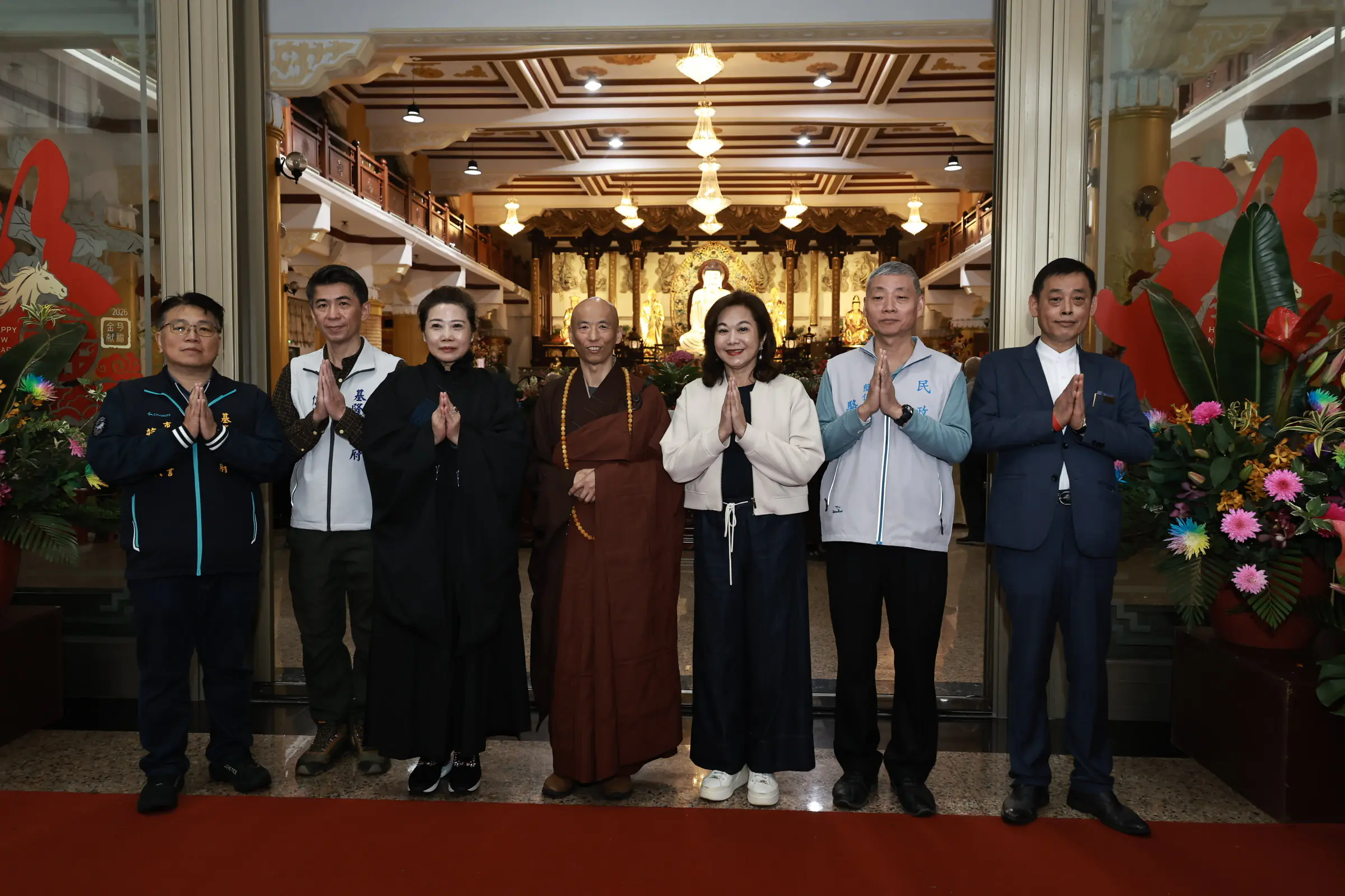 靈泉禪寺舉辦善慧老和尚145歲冥誕祭祖大典　邱佩琳出席與信眾共祈福