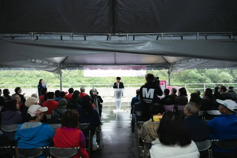 全國首創「心血管健康園區」今日於翡翠水庫啟用 22個公益團體共同揭牌植樹 實現病童家長心願