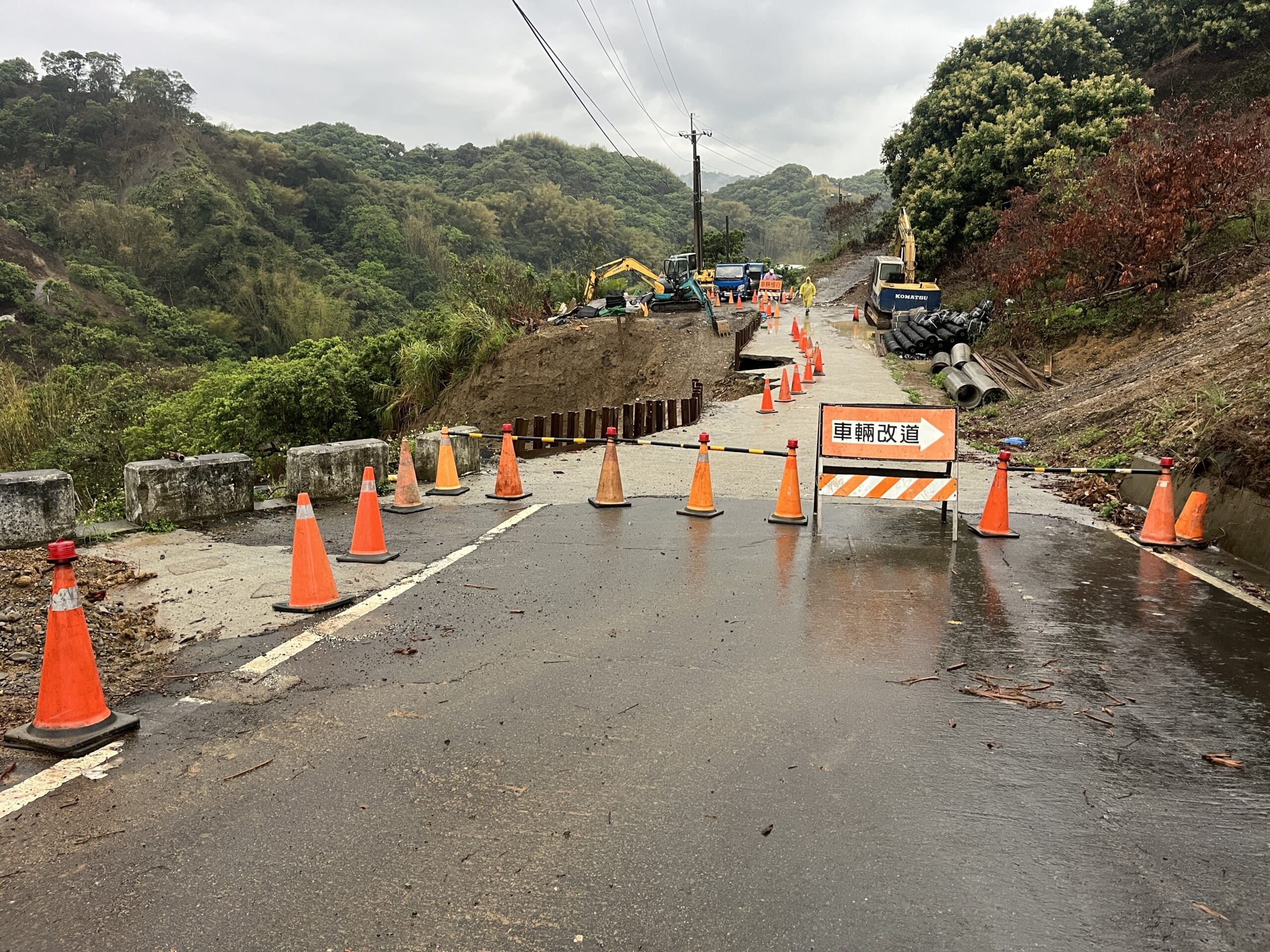 霧峰區暗坑巷便道因豪雨受損封閉　水利局：設有替代道路、主體工程正常推進不受影響