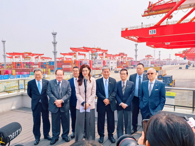 參訪上海洋山港　鄭麗文：想把和平帶回台灣