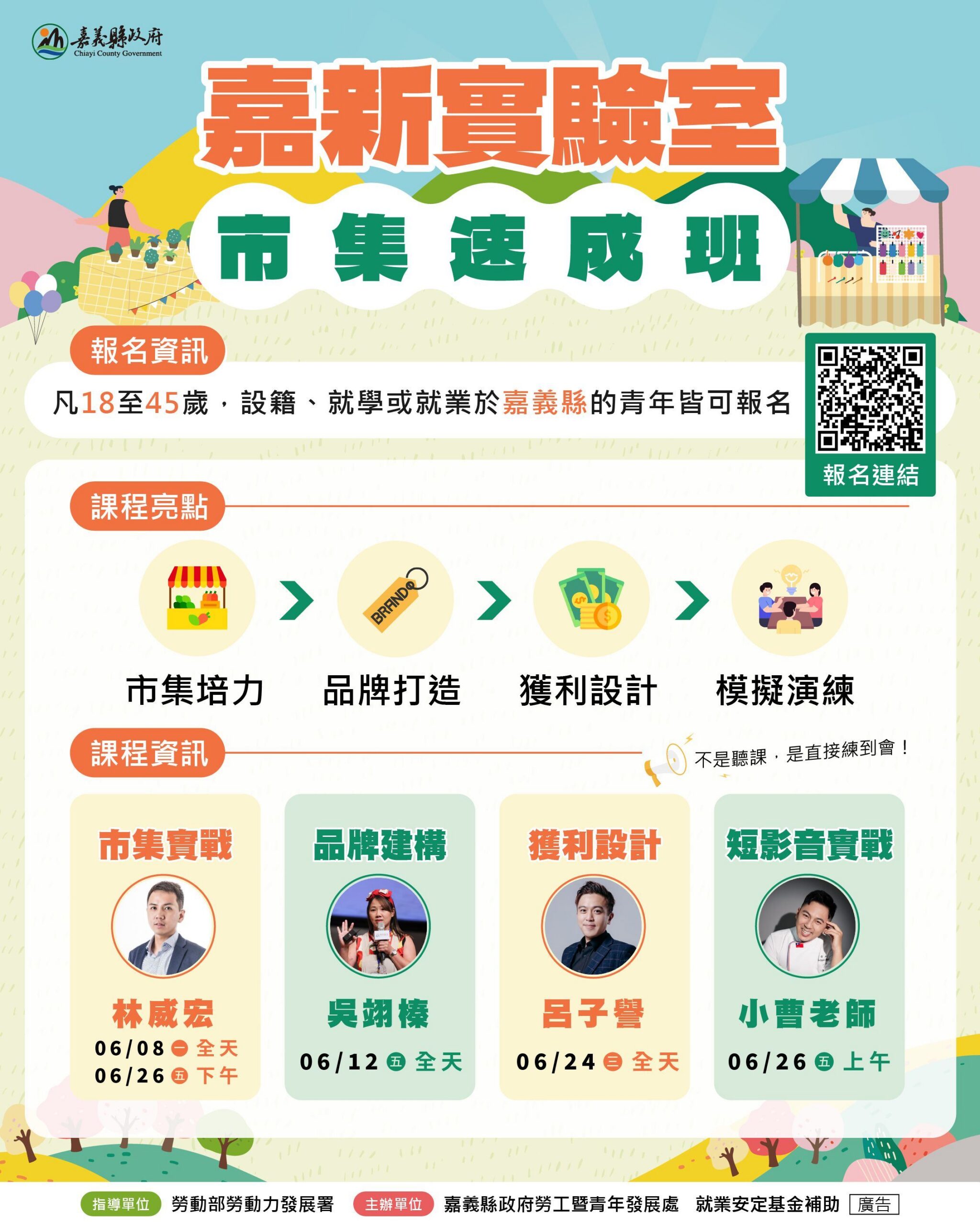 好評加碼！「嘉新實驗室」市集工作坊115年度火熱招生中