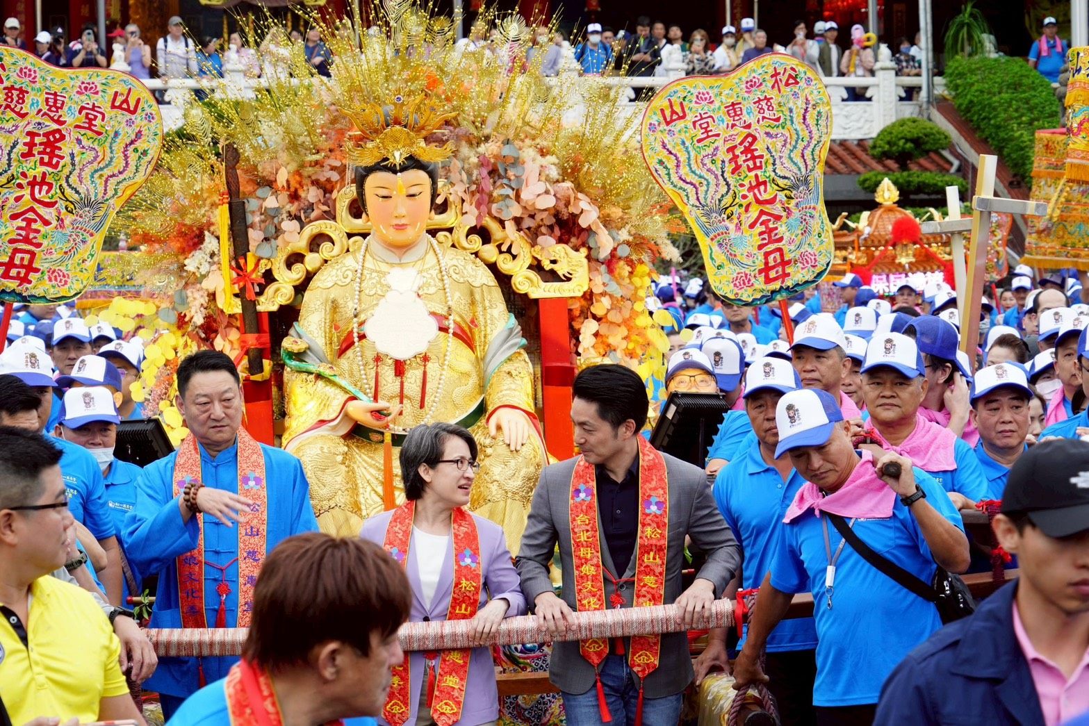 蔣萬安出席母娘文化季起駕儀式　肯定宗教盛事安定社會人心